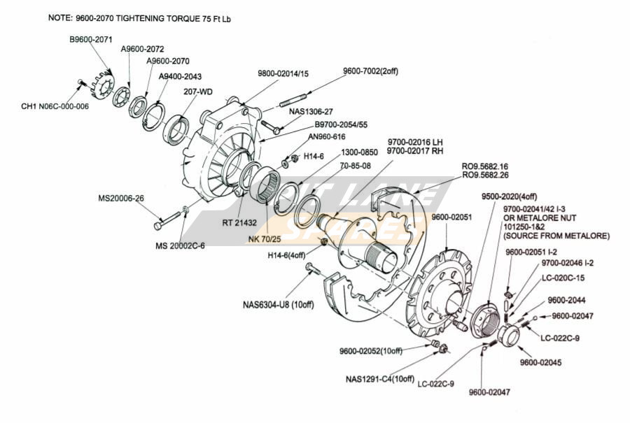 FRONT UPRIGHT ASSEMBLY Diagram